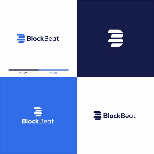 BlockBeat Crypto News Platform Logo Design Design by BuanaDesign