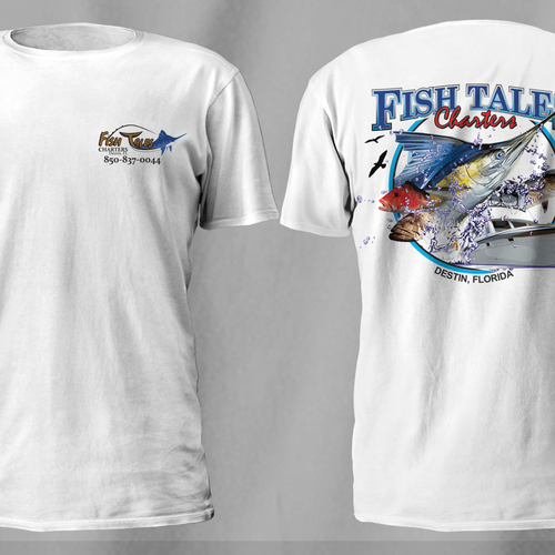T-shirt design required - fishing charter boat