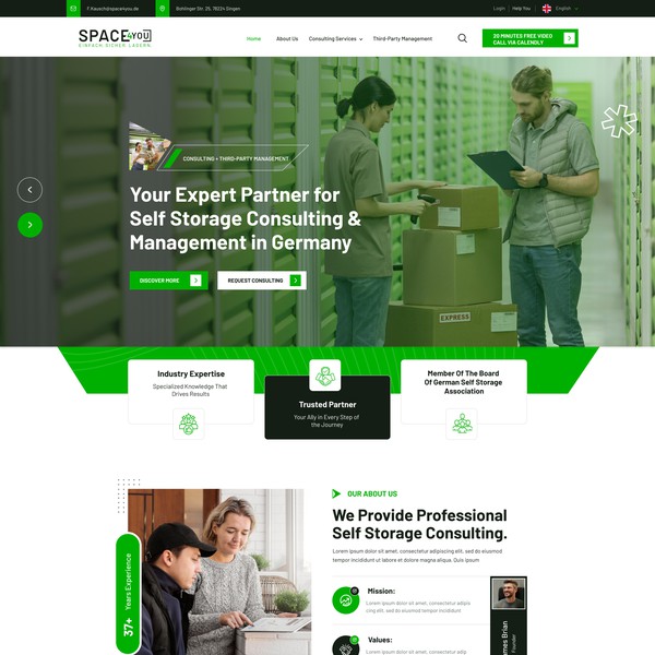 Personal Warehouse Rental Website