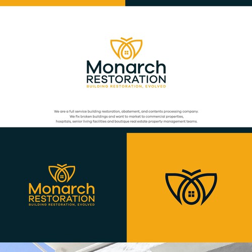 Design a modern clean logo package for a restoration company Design by Danny A