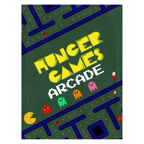 Design cover art for PACMAN arcade exhibit Design by Windmill Designer™