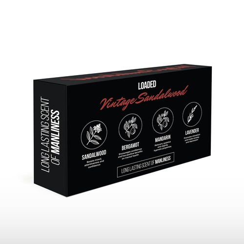 Men's Dryer Sheet Box Design Contest Design by Haroska Studio