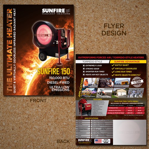 Creative Flyer for a highly unique and heavy-duty Portable Heater Design by FlipVinoya2