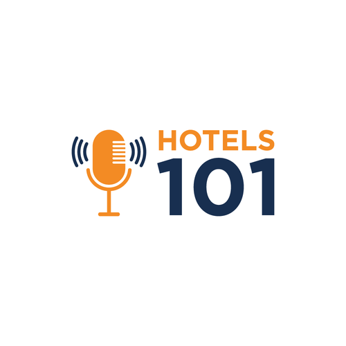 Create a logo for a podcast called - Hotels 101 - incorporate a hotel in the logo Design by -Tofu SMD™-