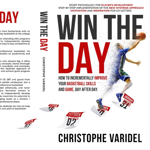 Book design - A book about basketball improvement and sport psychology Design by Evocative ✘