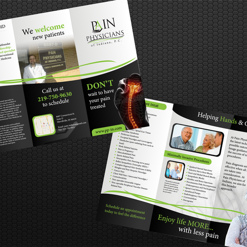 Pain Physicians of Indiana needs a new brochure design Design by Acreation Designs
