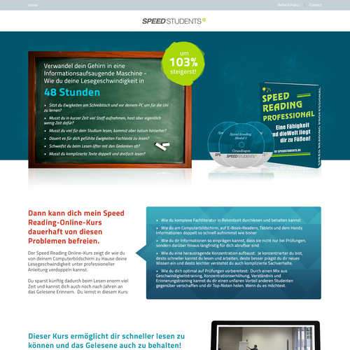 Landing page design contest entry by Hiep Thai