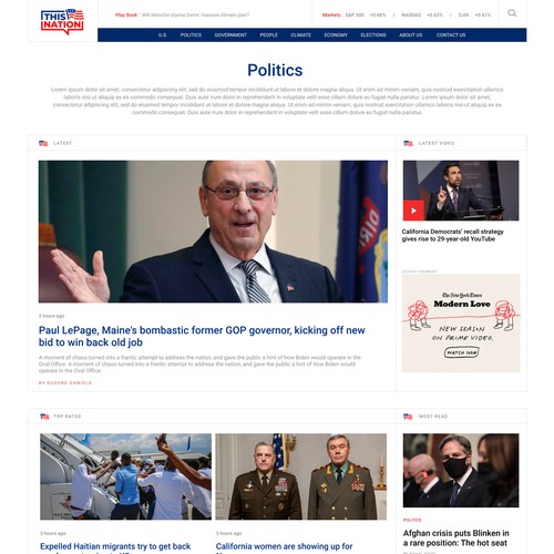 Wordpress Design for Political Blog Design by sl99