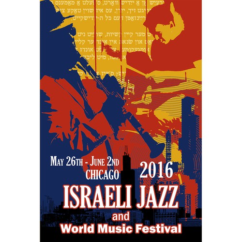 Israeli Jazz and World Music Festival Ontwerp door krlegend