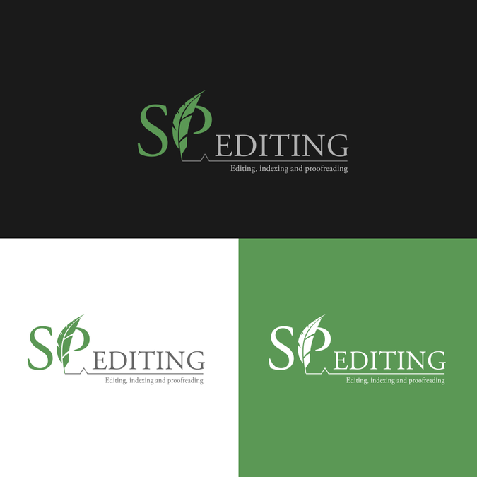 I need an elegant logo design for my SP Editing business 