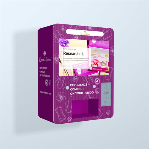 Vending Machine Signage for Feminine Product brand Design by Vitalia.m