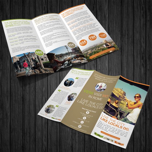 Let's venture togheter to create a charming brochure about the MIGHT OF ROME. Are you a REaL roman? Design by shoosh75