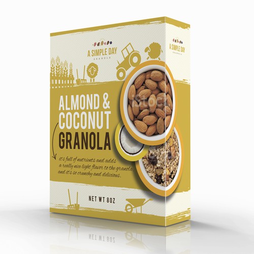 A Simple Day Granola Box Design Design by ilonaGi