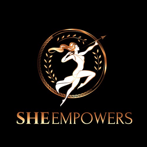 SHEempowers - luxurious design of a woman preferrably in some kind of a circle to appeal to women professionals Design by Marvelous Maria