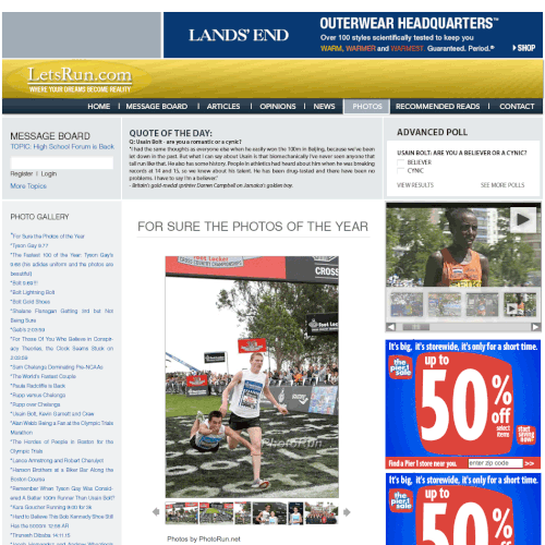 LetsRun.com Homepage Re-Design/Cleanup Diseño de kgn6