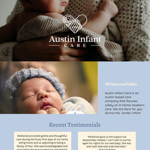 Design a logo for a luxury newborn care company Design by Violet Garden