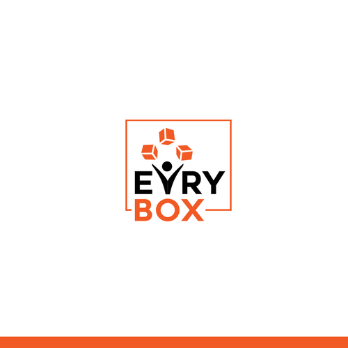 Subscription box logo for shipping and brand recognition Design by RarePixel™
