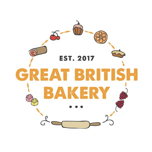 Design by DesignTreats titled "A new British bakery in Boston needs a cool and sophisticated logo."
