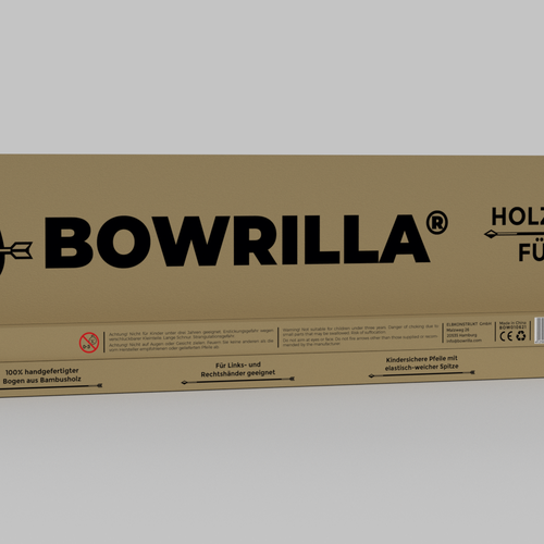 Create an unique craft / corrugated paper box packaging design for our new brand BOWRILLA® Design by Fajar Juliandri