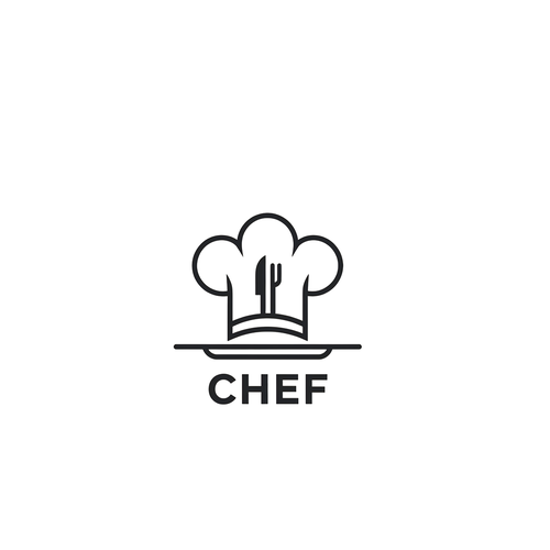 "CHEF": Food & Cooking Social Media Logo Design by Ash_pleasantdesigns