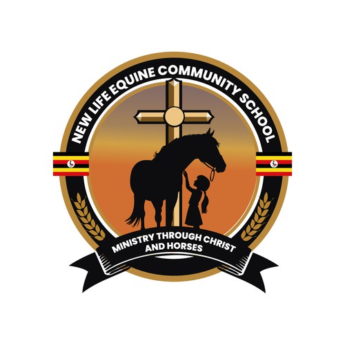 Equine Ministry School Logo Diseño de HF STUDIO®