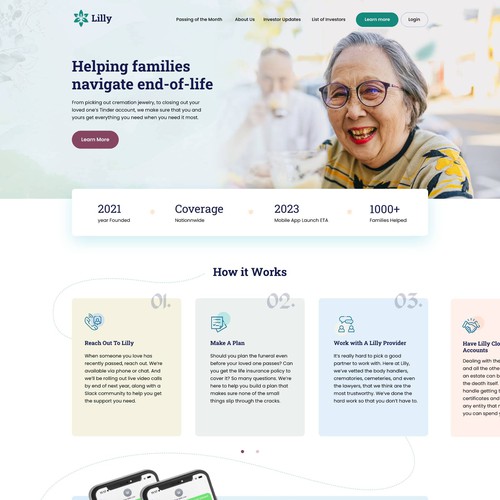Fake Tech Startup in the Funeral Industry Seeking Website Design Design by Tben