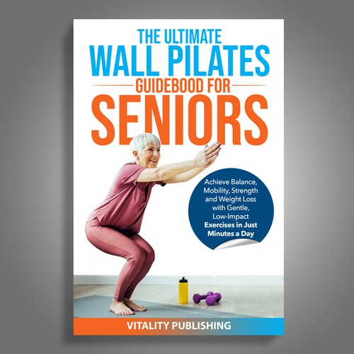 Wall Pilates for Seniors Book Cover Design by Mr.TK