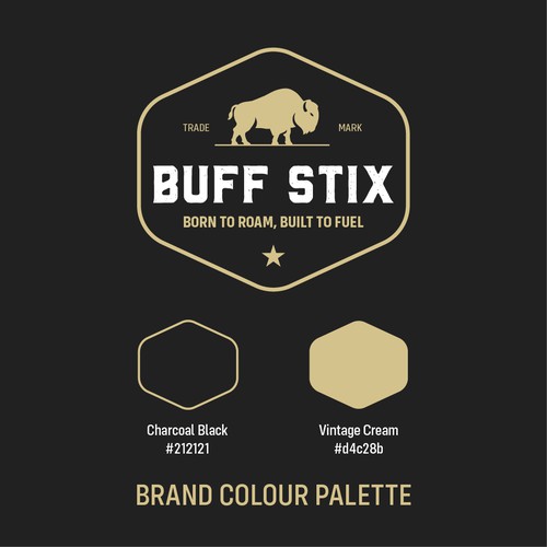 Buff Stix...Lean, Delicious, Buffalo Strong. Design by Studio 135+