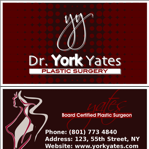 Dr. York Yates Plastic Surgery - business card Design by Benjovengo
