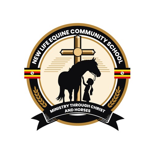 Equine Ministry School Logo Diseño de HF STUDIO®
