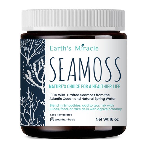 Design a Label for our Sea Moss Gel Product Design by ve_sta