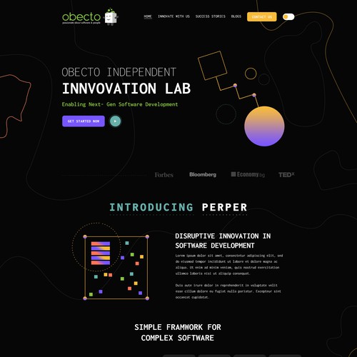 High-Tech Software Innovation Lab - New Website Design Design by Webenix Solutions