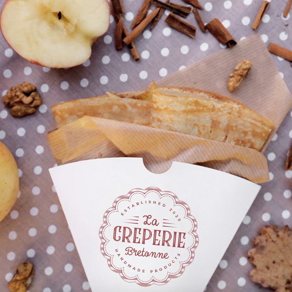 Design by wonderland design studio titled "Logo for a Creperie"