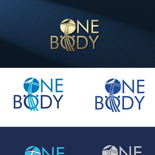 Design a logo for One Body Software showing inter-church community in the One Body of Christ. Design by Ladoblede