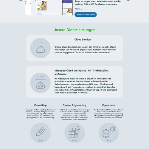 Landing page design contest entry by DolphinArt