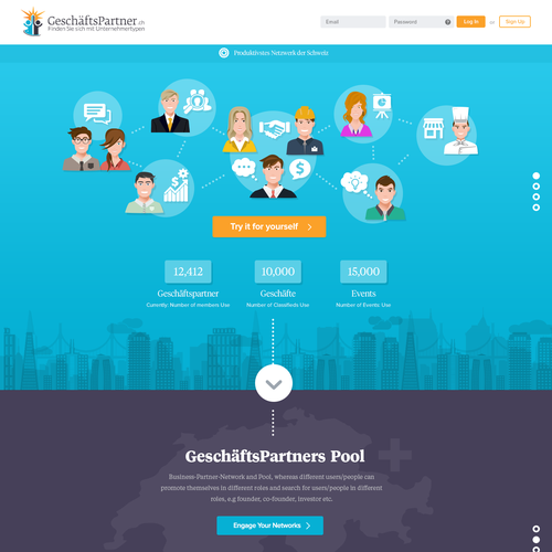 Landing page design contest entry by jpod