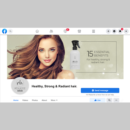 Proposta di design per un contest della categoria Pagina di social media realizzata da gldesigns