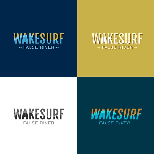 Edgy/sophisticated wake surf logo for a female/male group of wake surfers that embody a luxury life. Nothing predictable Design by Cheniwa