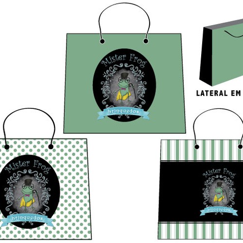 Mister Frog Toy Shop Searchs: Logo + Visual Identity Design by CHARLENE VAZ