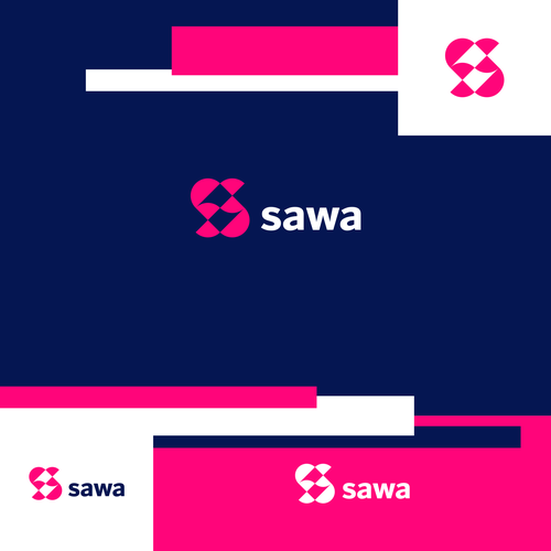 Sawa logo design Diseño de oink! design