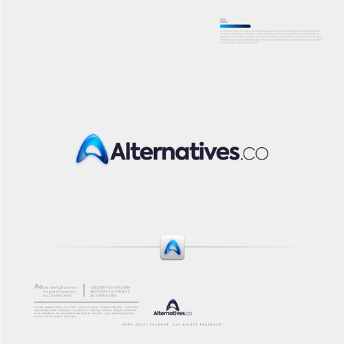 A logo that stands out for a software alternative providing company Diseño de Falenar®