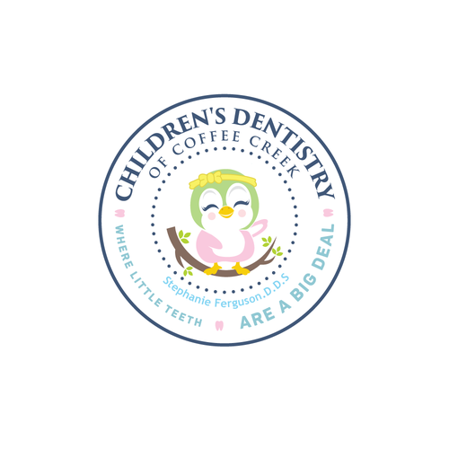 Pediatric Dental office needing a fun, playful, yet sophisticated logo design Design by aqiio.dsgn