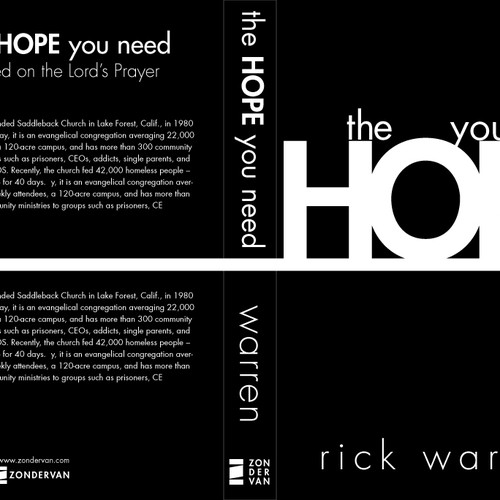 Design Rick Warren's New Book Cover Réalisé par brownvolvo