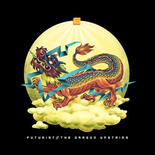 The Dragon Upstairs / 'Inner Circle' T-Shirt Design for Alt-Rock Band's (Futurist) Private Community