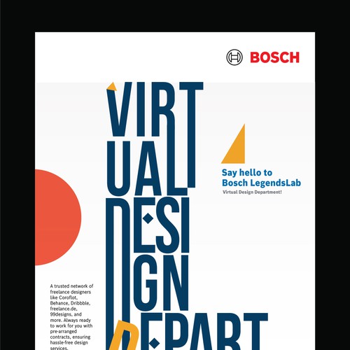 Flyer design for BOSCH; progressive service offering Design by Muhammad Shahrooz