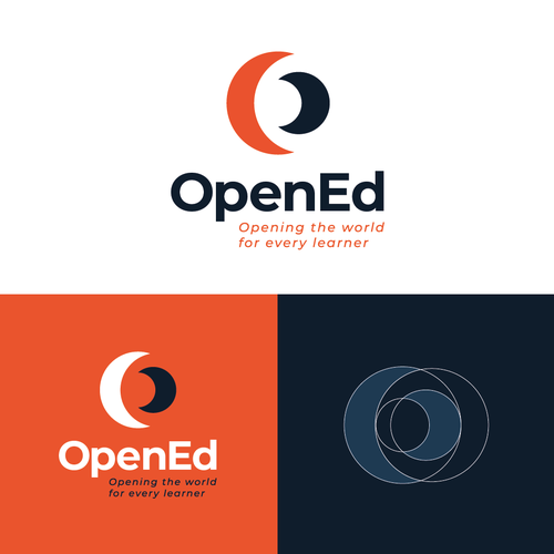 Design a timeless logo for the future of education. The world has changed. The future is open. Design by Cirque du Franka