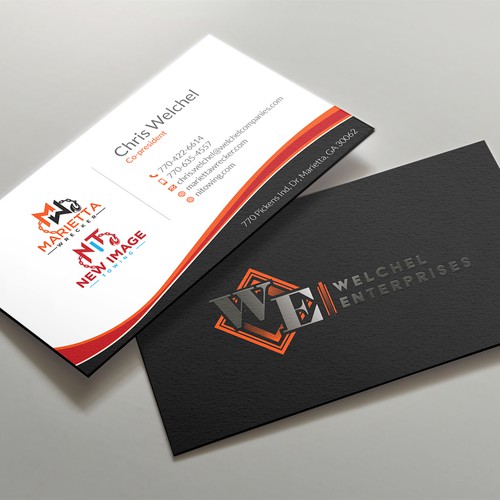 Powerful business card for large towing enterprise Design by kaylee CK