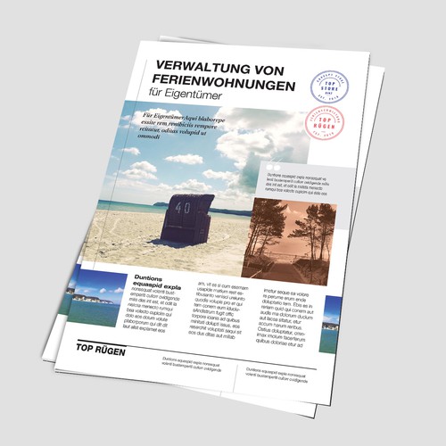 Proposta di design per un contest della categoria Cartolina, volantino o stampa realizzata da Vitalio7in