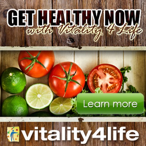 banner ad for Vitality 4 Life Diseño de adrianz.eu