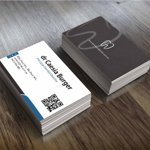 create professional cards for our dental business Réalisé par grintdeveraux